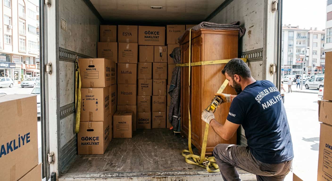 Nakliye aracında düzenli istifleme