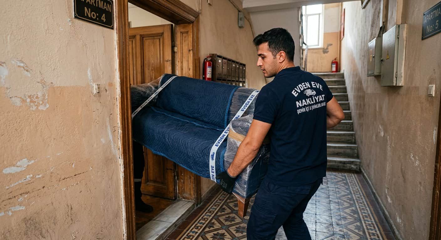 Muratlı Nakliye - Apartman onu yuk durma noktasi